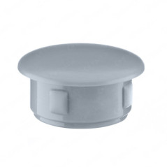 Bouchons plastiques gris pour trous 13x10 mm.