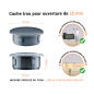 Bouchon obturateur en plastique anthracite pour trou de 25 mm tableau des dimensions techniques et guide pour une mesure correcte