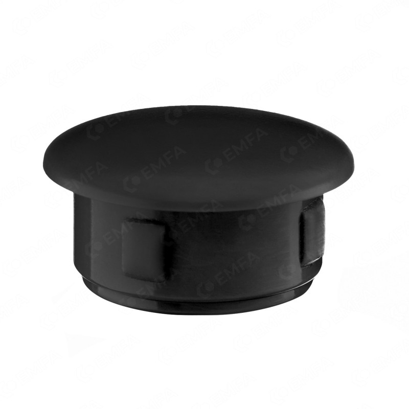 Bouchon pour trou 30x25 mm Noir 10 pcs