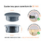 Bouchon obturateur en plastique anthracite pour trou de 30 mm tableau des dimensions techniques et guide pour une mesure correcte