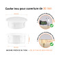 Bouchon obturateur en plastique blanc pour trou de 30 mm tableau des dimensions techniques et guide pour une mesure correcte
