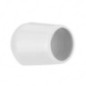 Capuchon pour tube rond 14 mm Blanc 10 pcs