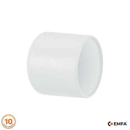 Capuchon pour tube rond 16 mm Blanc 10 pcs