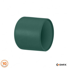 Embout plastique vert pour tube d’un diamètre extérieur de 20 mm.