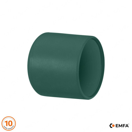 Embout plastique vert pour tube d’un diamètre extérieur de 25 mm.