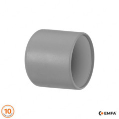 Embout plastique gris pour tube d’un diamètre extérieur de 30 mm.