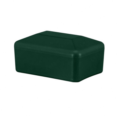 Capuchons pour poteaux de clôture rectangulaires 18x30 mm Vert 10 pcs