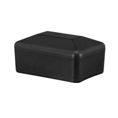 Capuchons plastiques pour poteaux rectangulaires, Capuchon noir pour poteaux de clôture, Poteau 18x30 mm