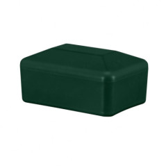 Capuchons plastiques pour poteaux rectangulaires, Capuchon vert pour poteaux de clôture, Poteau 60x80 mm
