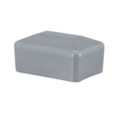 Capuchons pour poteaux de clôture rectangulaires 60x80 mm Gris