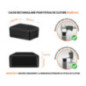 Capuchons pour poteaux de clôture rectangulaires 60x80 mm Noir Capuchons pour poteaux rectangulaires de couleur noir. Embout plastique pour des dimensions de poteaux de 60x80 mm avec dimensions et guide de mesure correcte du capuchon.