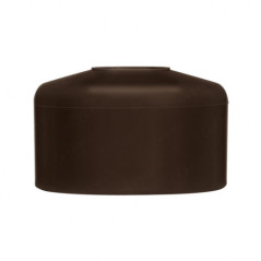 Capuchons plastiques pour poteaux ronds, Capuchon marron pour poteaux de clôture, Poteau 42 mm