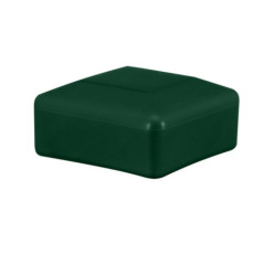 Capuchons plastiques pour poteaux carrés, Capuchon vert pour poteaux de clôture, Poteau 70x70 mm.