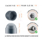 Cache-écrous M12 et clé de 19 en couleur Anthracite 100 pcs Cache écrou M12 et clé de 19 en couleur anthracite avec dimensions et guide de mesure correcte du cache vis plastique.