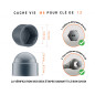 Cache-écrous M8 et clé de 13 en couleur Anthracite 100 pcs Cache écrou M8 et clé de 13 en couleur anthracite avec dimensions et guide de mesure correcte du cache vis plastique.