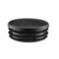 Bouchon plastique pour tube rond 1 1/2" Noir 10 pcs