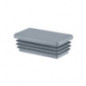 Bouchon Pour Tube Rectangulaire 50x120 mm Gris Bouchon à lamelles pour tubes rectangulaires dimensions 50x120 mm.