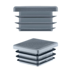 Bouchon Pour Tube Carré 100x100 mm Anthracite