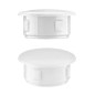 Bouchon pour trou 10x6 mm Blanc 10 pcs