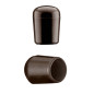 Bouchon pour tube rond 10 mm Marron