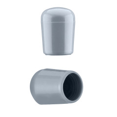 Bouchon pour tube rond 27 mm Gris
