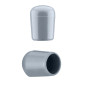 Capuchon pour tube rond 27 mm Gris Bouchon pour tube rond 27 mm Gris