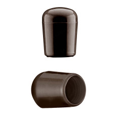 Bouchon pour tube rond 8 mm Marron