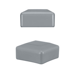Capuchon poteau 80x80 mm Gris