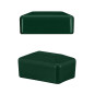 Capuchons pour poteaux de clôture rectangulaires 18x30 mm Vert 10 pcs