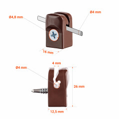 Supports de tension avec vis autotaraudeuse pour clôture. Garantie 10 ans!