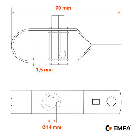 Tendeur en acier vert pour fil de clôture 10 pcs