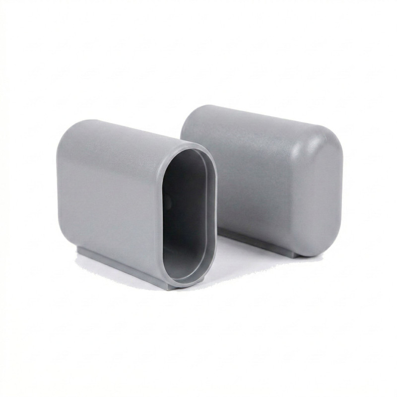 Bague de glissement pour tube ovale 20x40 Gris
