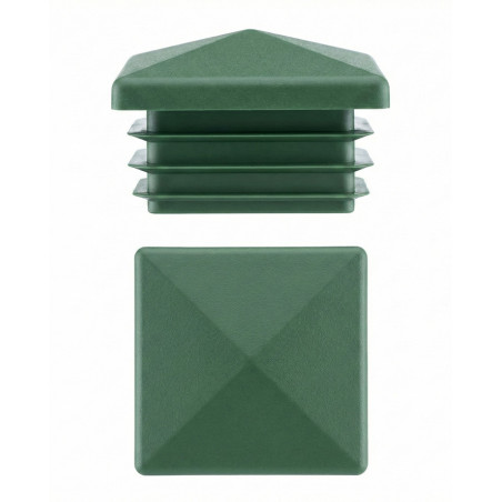 Bouchon pyramidal pour tubes carrés en PE 40x40 EMFA GmbH