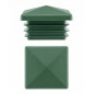 Bouchon pyramidal pour tubes carrés en PE 80x80 Vert Bouchon pyramidal pour tubes carrés en PE 80x80 EMFA GmbH