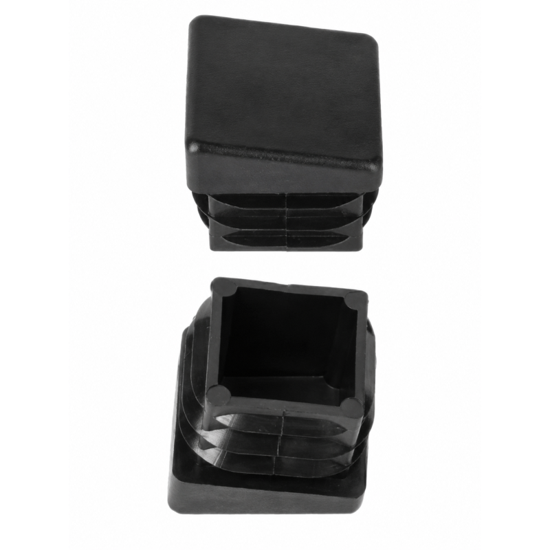 Embout carré incliné 18x18 mm Noir Embout carré incliné 18x18 mm Noir