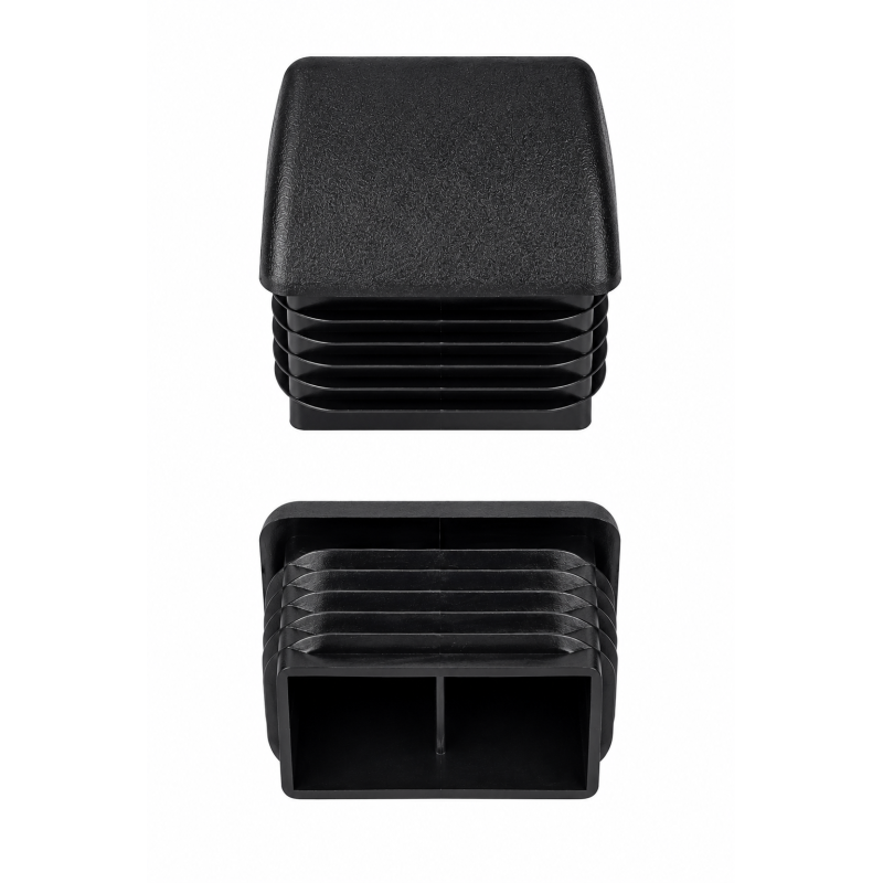 Embout carré incliné 15x20 mm Noir Embout carré incliné 15x20 mm Noir