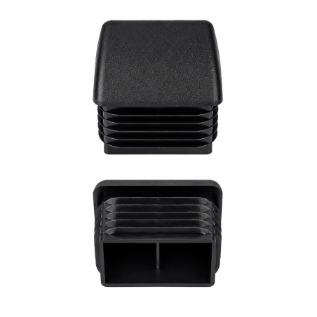 Embout carré incliné 15x20 mm Noir Embout carré incliné 15x20 bouchon carré incliné 15x20 EMFA GmbH