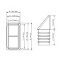 Embout carré incliné 20x30 mm Noir Embout carré incliné 20x30 bouchon carré incliné 20x30 EMFA GmbH