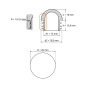 Embout demi-sphérique pour tube rond 20,0 bouchon hémisphérique tube rond 20,0 EMFA GmbH