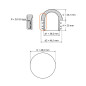 Embout demi-sphérique pour tube rond 48,3 bouchon hémisphérique tube rond 48,3 EMFA GmbH