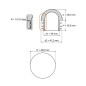 Embout demi-sphérique pour tube rond 49,8 bouchon hémisphérique tube rond 49,8 EMFA GmbH