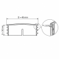 Embout rond avec capuchon métallique chromé 40 mm bouchon pour tube rond chromé 40 EMFA GmbH