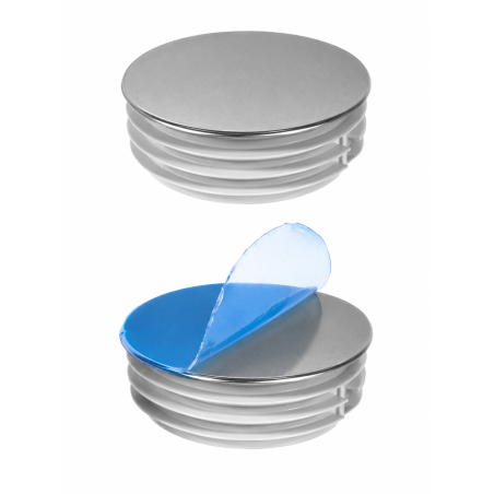 Embout rond avec capuchon métallique chromé 60 mm bouchon pour tube rond chromé 60 EMFA GmbH