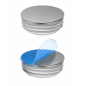 Embout rond avec capuchon métallique chromé 60 mm bouchon pour tube rond chromé 60 EMFA GmbH