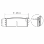 Embout rond avec capuchon métallique chromé 60 mm bouchon pour tube rond chromé 60 EMFA GmbH