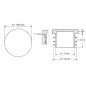 Embout à lamelles pour tube rond avec pastille réfléchissante 140 mm bouchon tube rond 140 EMFA GmbH