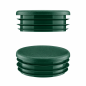Bouchon Pour Tube Rond 60 mm Vert Bouchon plastique vert pour tube rond 60 mm. Bouchons à lamelles, capuchon rond, embout pour tube rond EMFA.