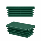 Bouchon plastique vert pour tube rectangulaire 20x30 mm. Bouchons à lamelles, capuchon rectangulaire, embout pour tube EMF