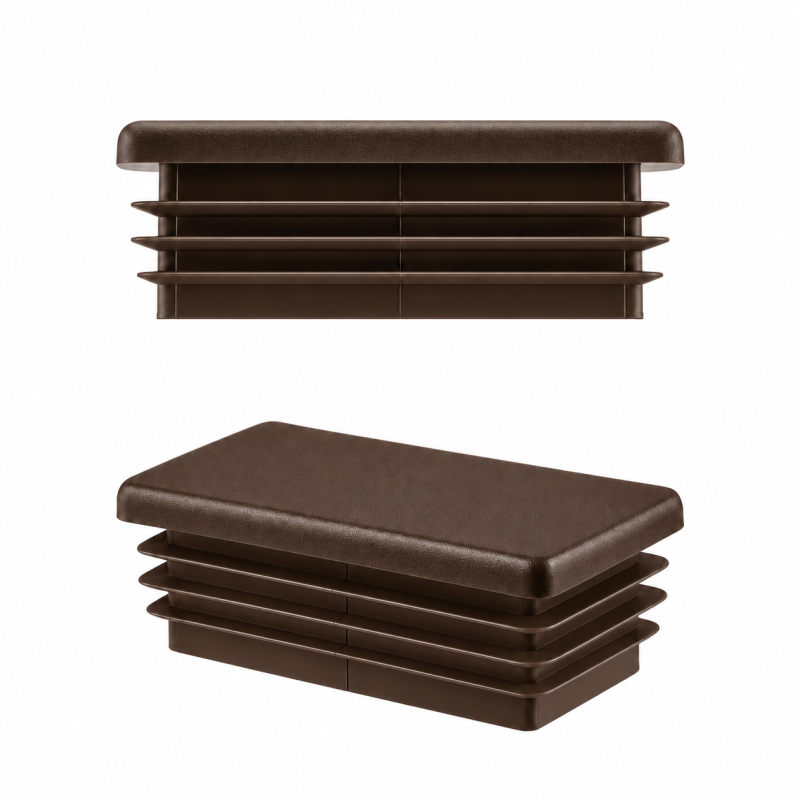 Bouchon Pour Tube Rectangulaire 20x60 mm Brun
