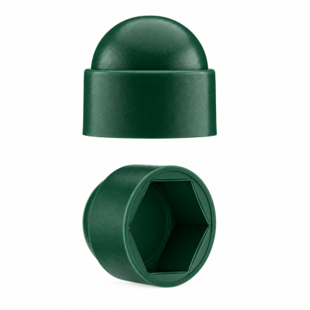 Cache-écrous M12 et clé de 19 en couleur vert Cache-écrou M12 clé de 19 vert 10 ans de garantie!